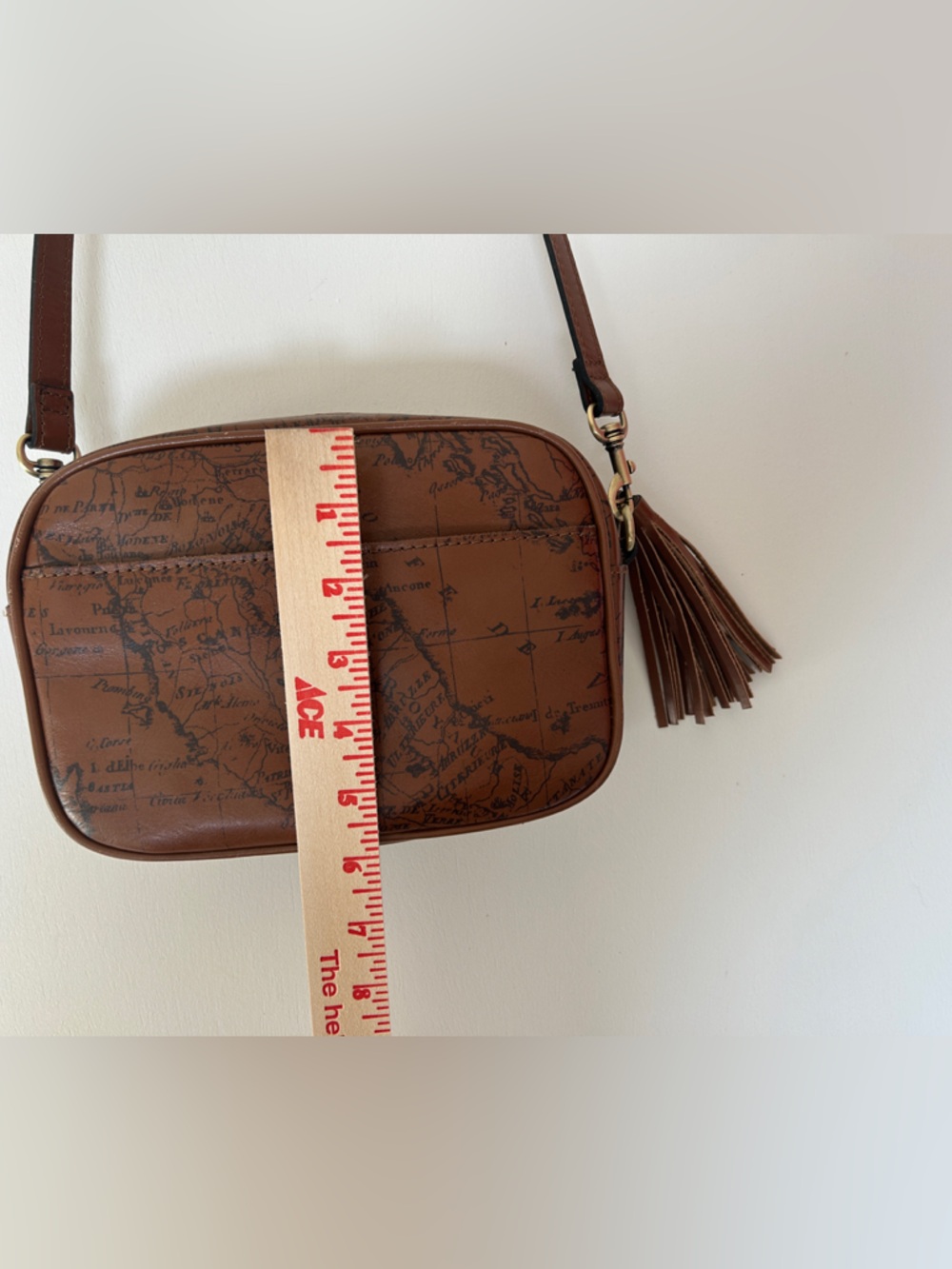 Patricia Nash Crossbody bag; Signature Map allover print. Leather